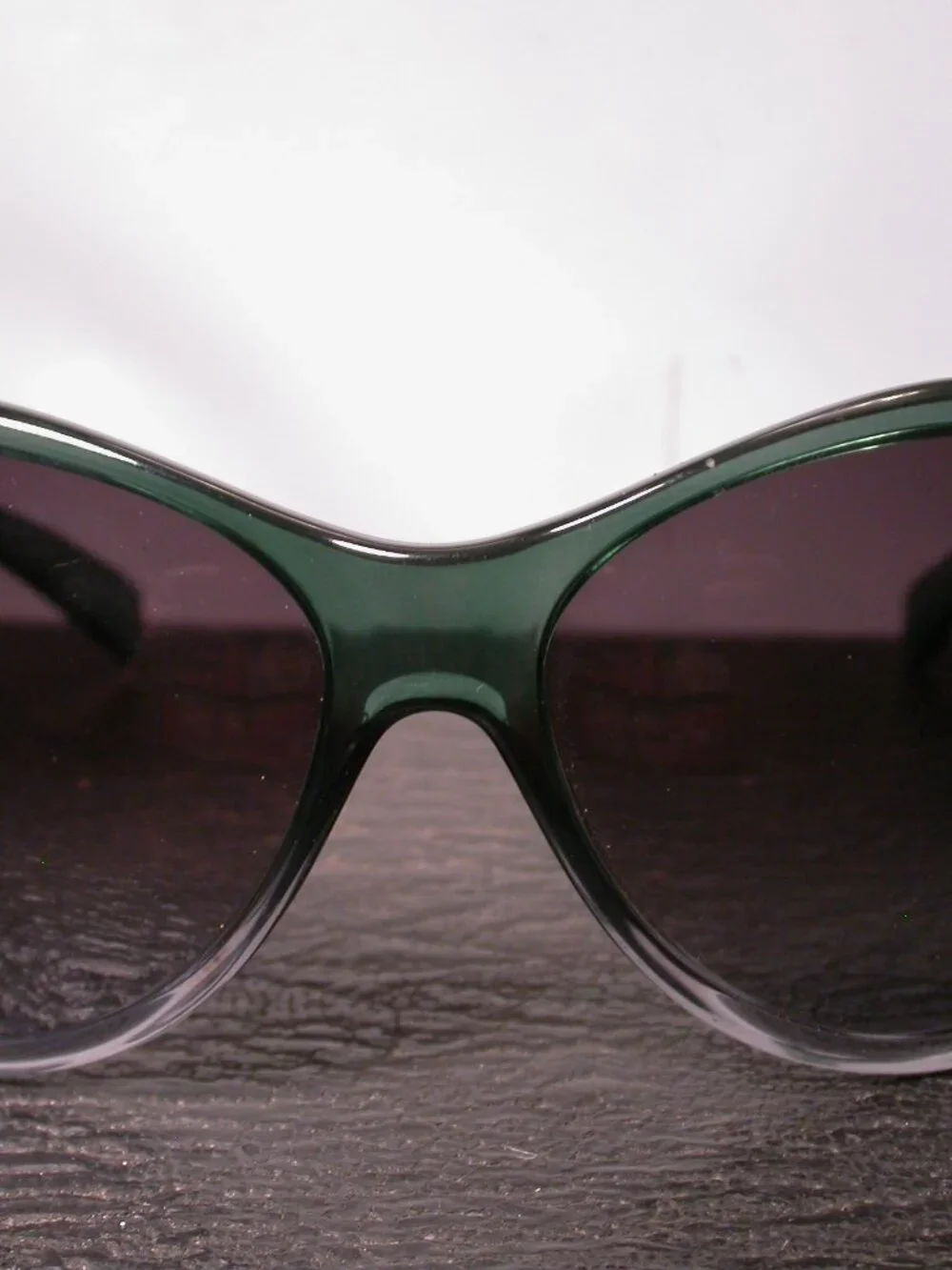 Authentic Jimmy Choo Clear Green Link Gold Sunglasses Made in Italy FRAME ONLY